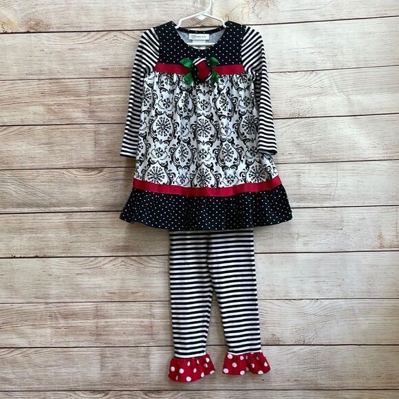 BONNIE JEAN DRESS AND LEGGINGS SET‎ - Picture 1 of 9